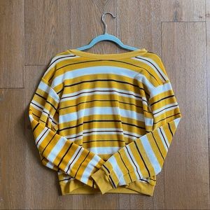[Urban Outfitters] Velvet Striped Top